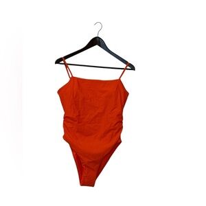NEW Berlook Bright Orange Swimsuit, Large